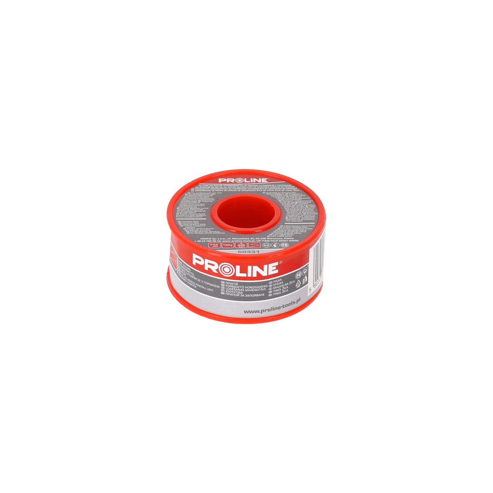 Fil de soudure étain-plomb Proline – Ø 3 mm – alliage 60/40 – flux 2,5 ...
