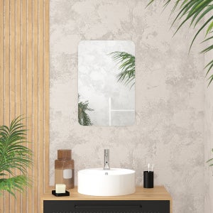 Miroir De Porte Atmosphera - Cadre Blanc, Dimensions 36 X 110 Cm