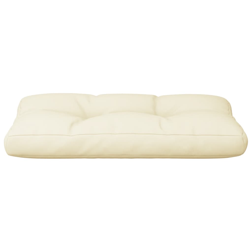 Cojín para sofá de palets tela crema 80x40x12 cm v0195 80 x 40 x 12 cm / Crema - 5