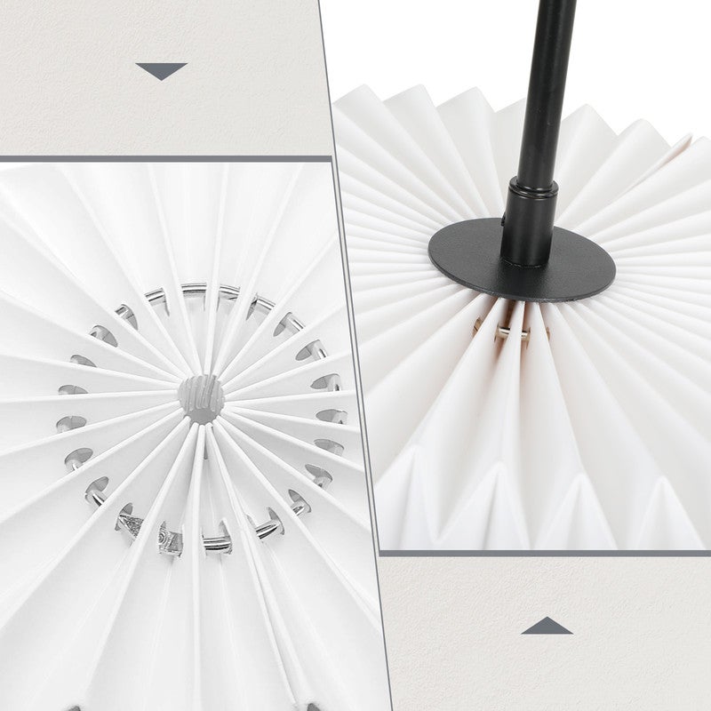 NETTLIFE Lampa wisząca do jadalni, lampa wisząca vintage, lampa wisząca do salonu, lampa do jadalni, 1 płomień, biała - 4