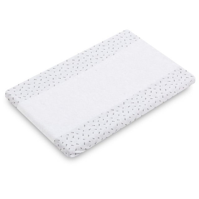 Housse de Matelas à langer 50x80 en éponge blanche absorbante (Grey Atlantis)
