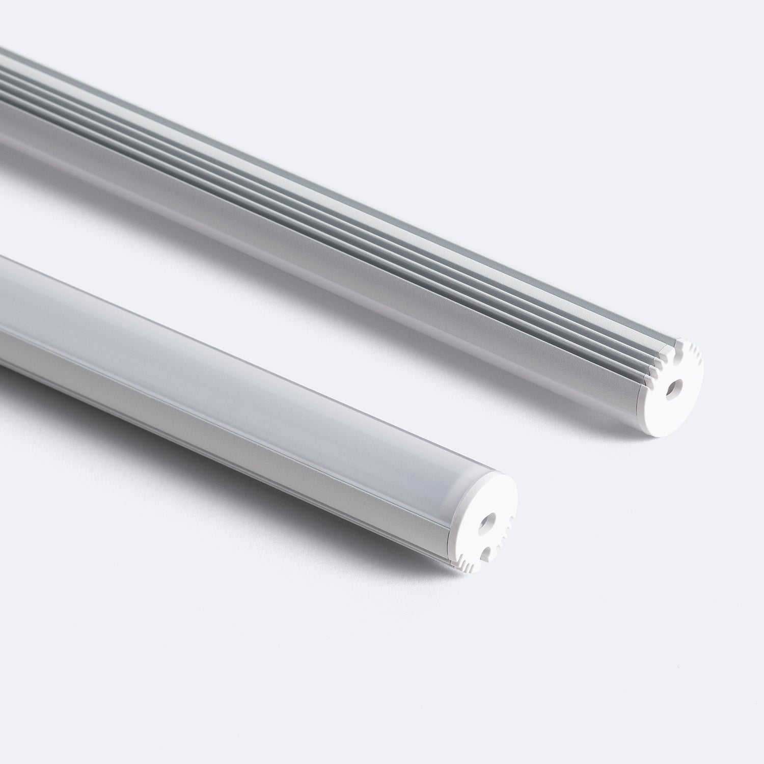 Profilé Aluminium Suspendu Rond pour Rubans LED jusqu'à 11 mm | Blanc 2 ...