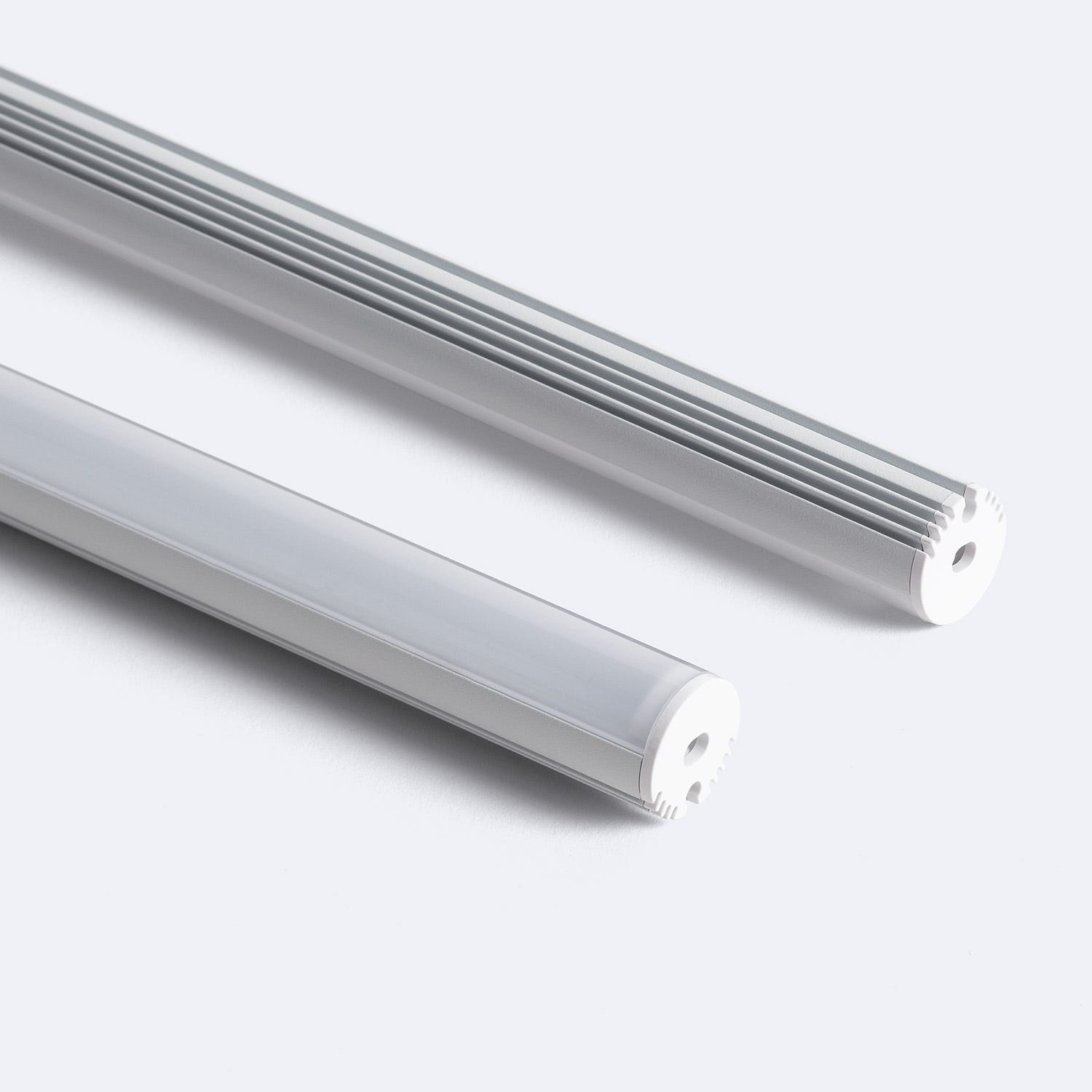 Profilé Aluminium Suspendu Rond pour Rubans LED jusqu'à 11 mm | Blanc 2 ...