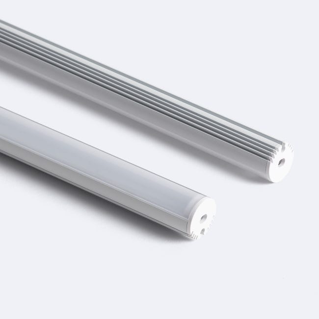 Profilé Aluminium Suspendu Rond pour Rubans LED jusqu'à 11 mm | Blanc 2 ...