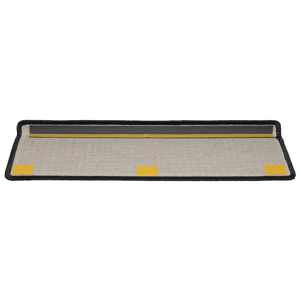 Tapis d'escalier 20 pcs 65x21x4 cm noir - 4