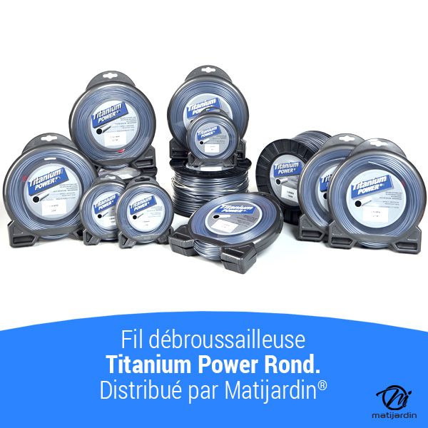 Fil Titanium 2,5 mm x 15 m Rond Bi-matière Blister par 2 - 4