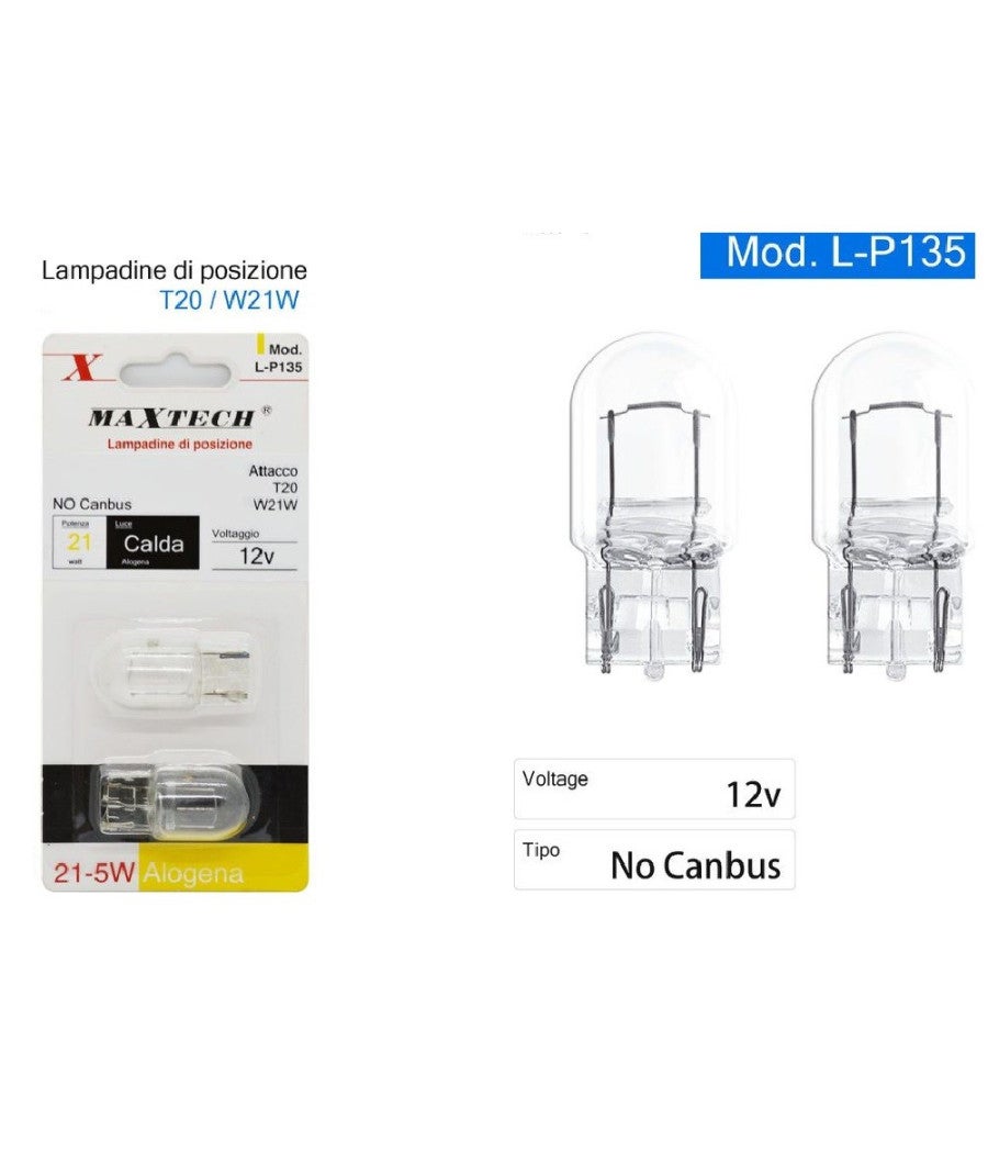 Lampadina LED WY21W Ultra Potente per luci di direzione - Base T20