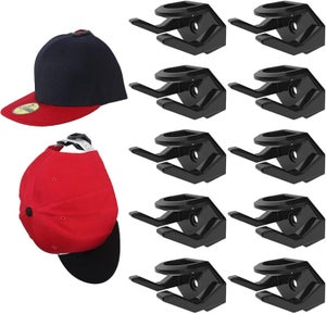 Portacappelli da parete con ganci - Supporto organizer per 5 cappellini in acrilico con viti per cappellini da baseball, armadietti, nero | Leroy Merlin