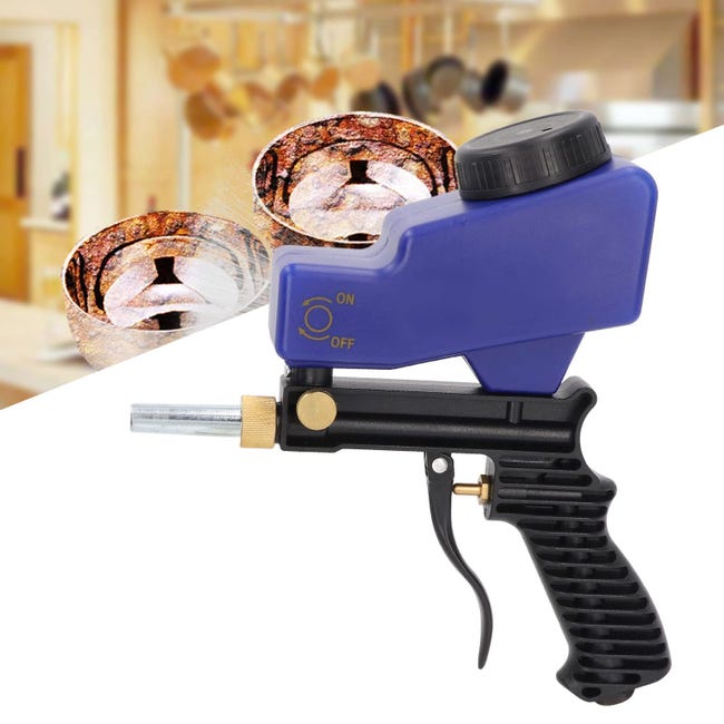 Pistolet de sablage pneumatique à air portable 90psi, machine de sablage portative légère en Pistolet de sablage pneumatique à air portable 90psi, machine de sablage portative légère en