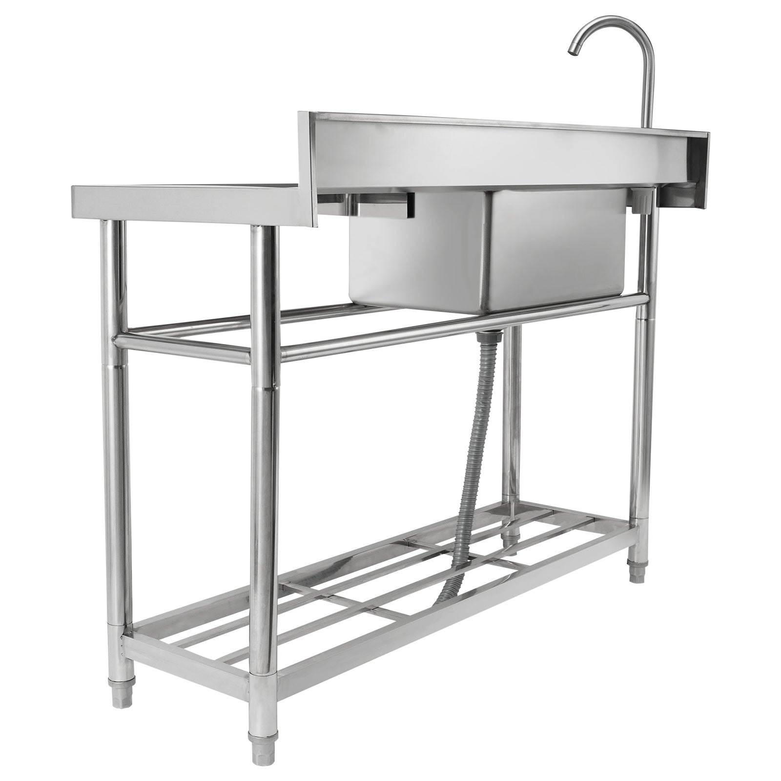 Évier Rond En Acier Inox 304 Poli Miroir - 290x220x120 Mm - Pour Camping-car, Bateau, Cuisine