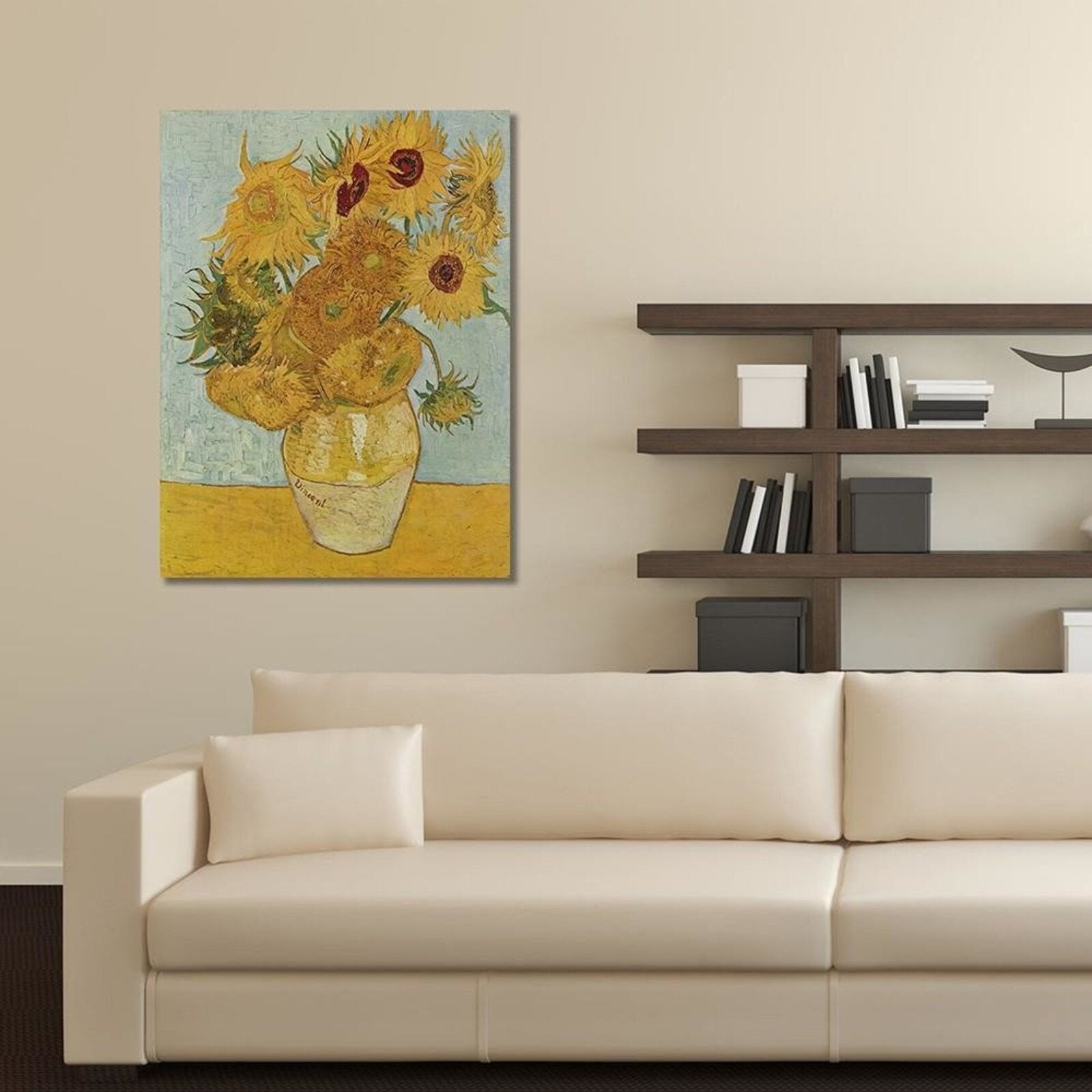 Tableau reproduction photo de v. Van gogh - tournesols - 40 x 60 cm - 4