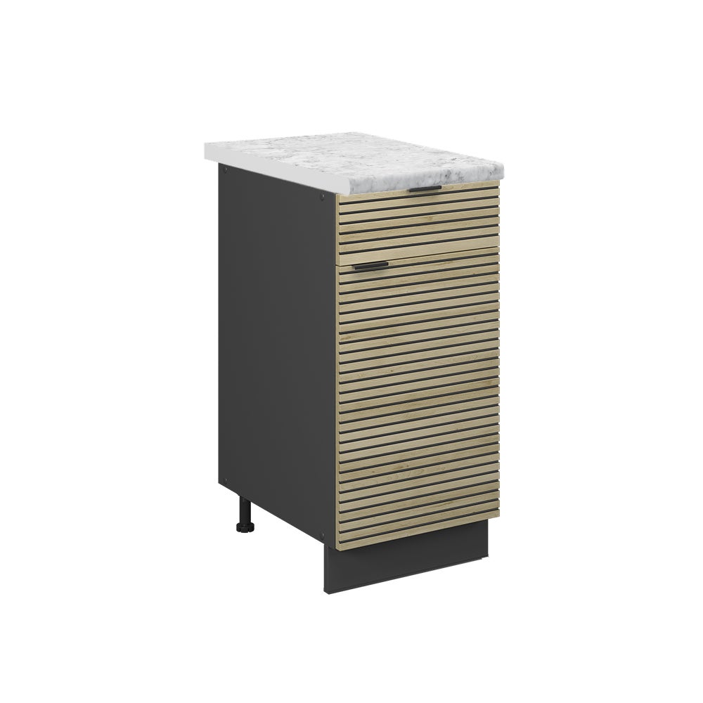 Vicco Szafka dolna do kuchni Fame-Line, Panel dębowy, 40 cm , BP Marmur
