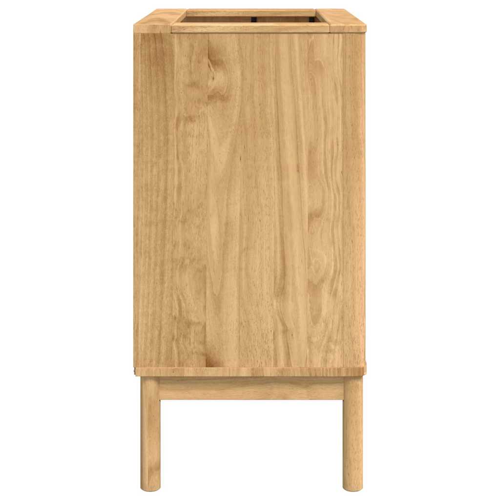 Mueble de lavabo para baño FLORO Marrón cera 60 x 40 x 80 cm vidaXL - 7