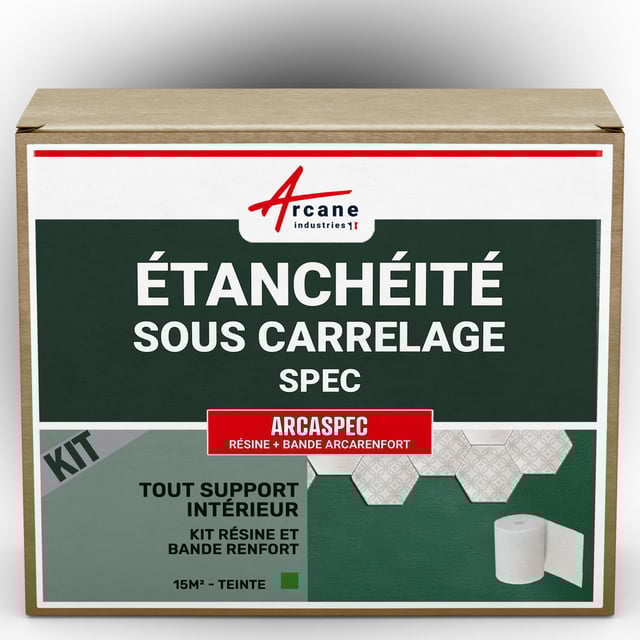 SPEC étanchéité sous carrelage, Kit étanchéité douche et salle de bain - ARCASPEC - 15 m² - ARCANE INDUSTRIES