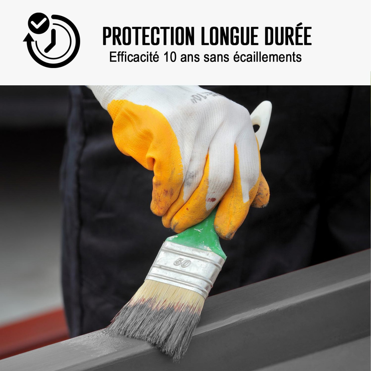 Peinture métal et fer pour : portail, grille, garde corps : ARCALAQUE 101 Gris Anthracite - RAL 7016 - 0.5 L - ARCANE INDUSTRIES - 4