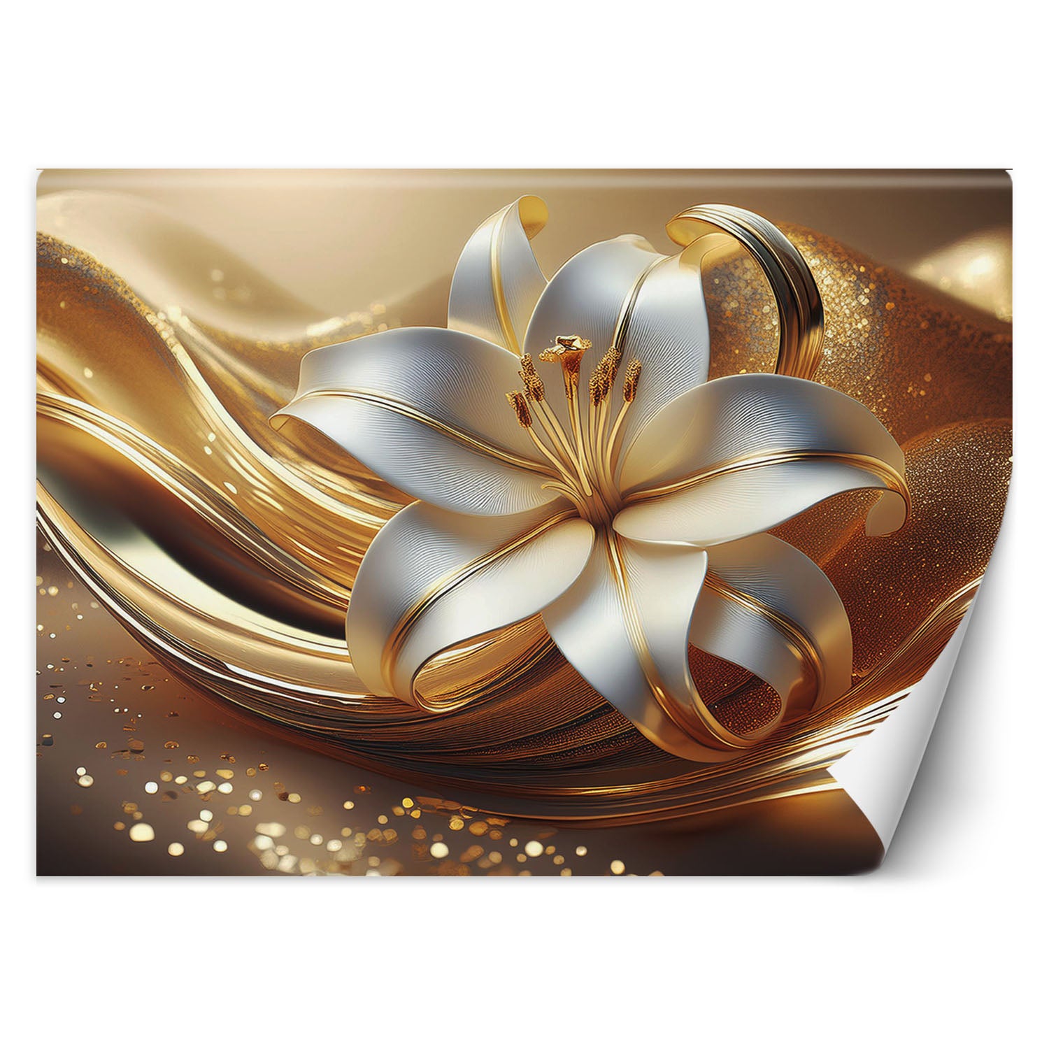 Fototapeta, Kwiat lilii, glamour 350x245