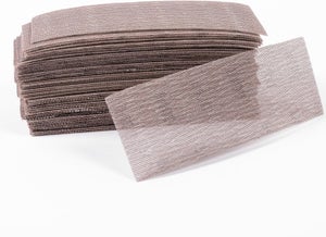 Lot de 30 feuilles abrasives 93 x 185 mm Papier abrasif carré Lot de 30 feuilles abrasives 93 x 185 mm Papier abrasif carré