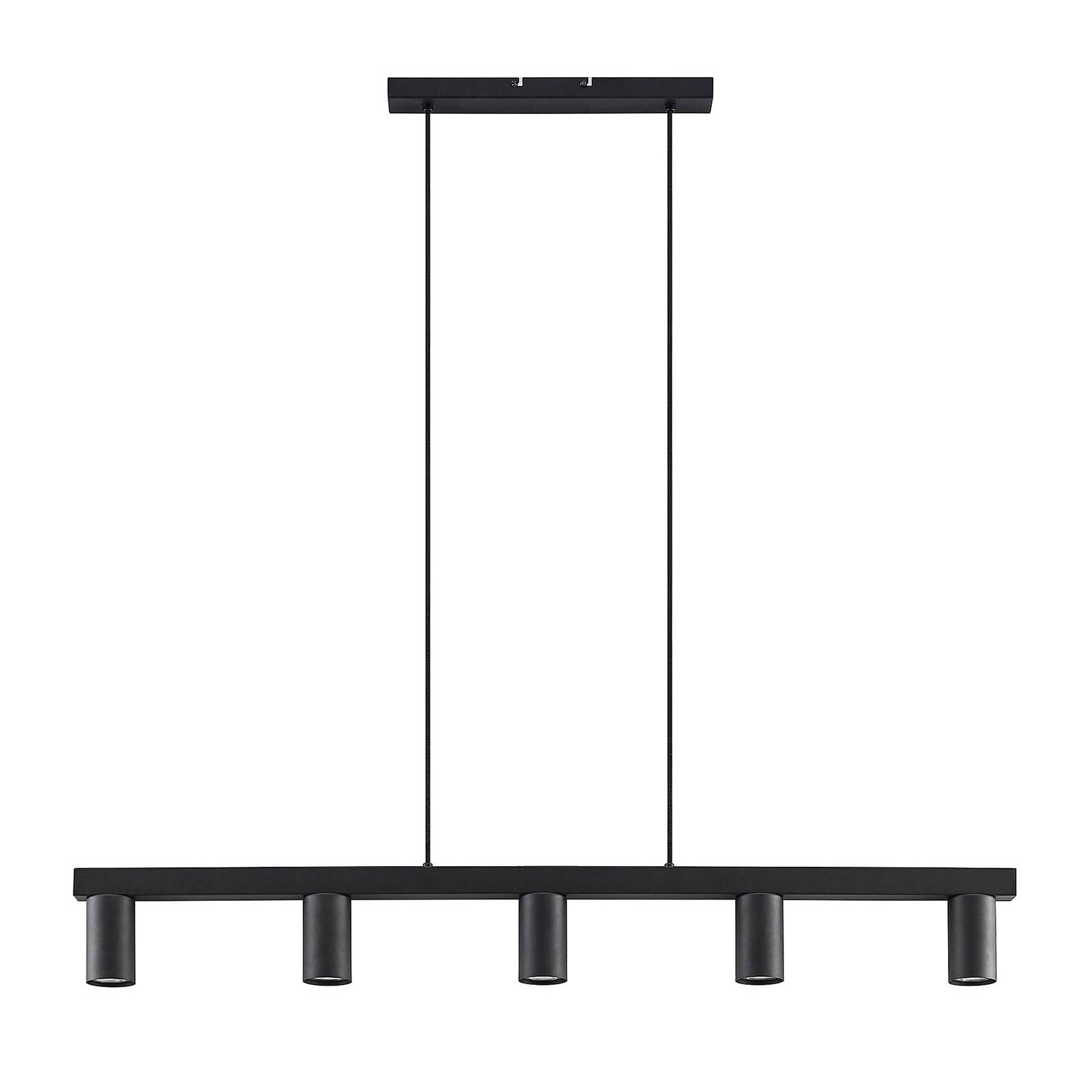 Luminaire suspendu bas noire fini fumé 10''D LPC-WG200B1+HP-1-BK