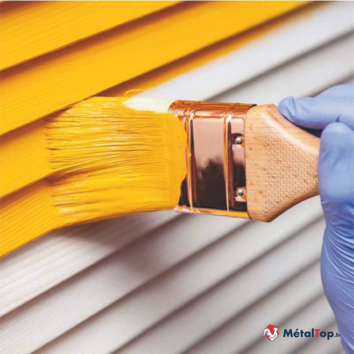 Peinture Volets Bois - Vert pâle - RAL 6021 - 5 L - Métaltop - 7