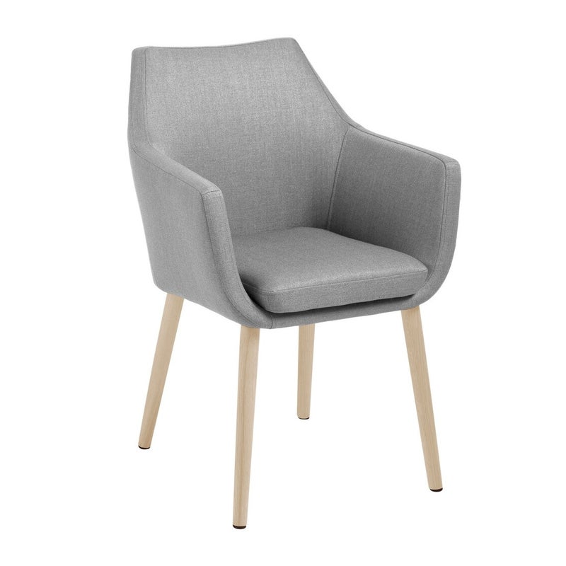 Noel Krzesło stołowe z podłokietnikiem, szary.