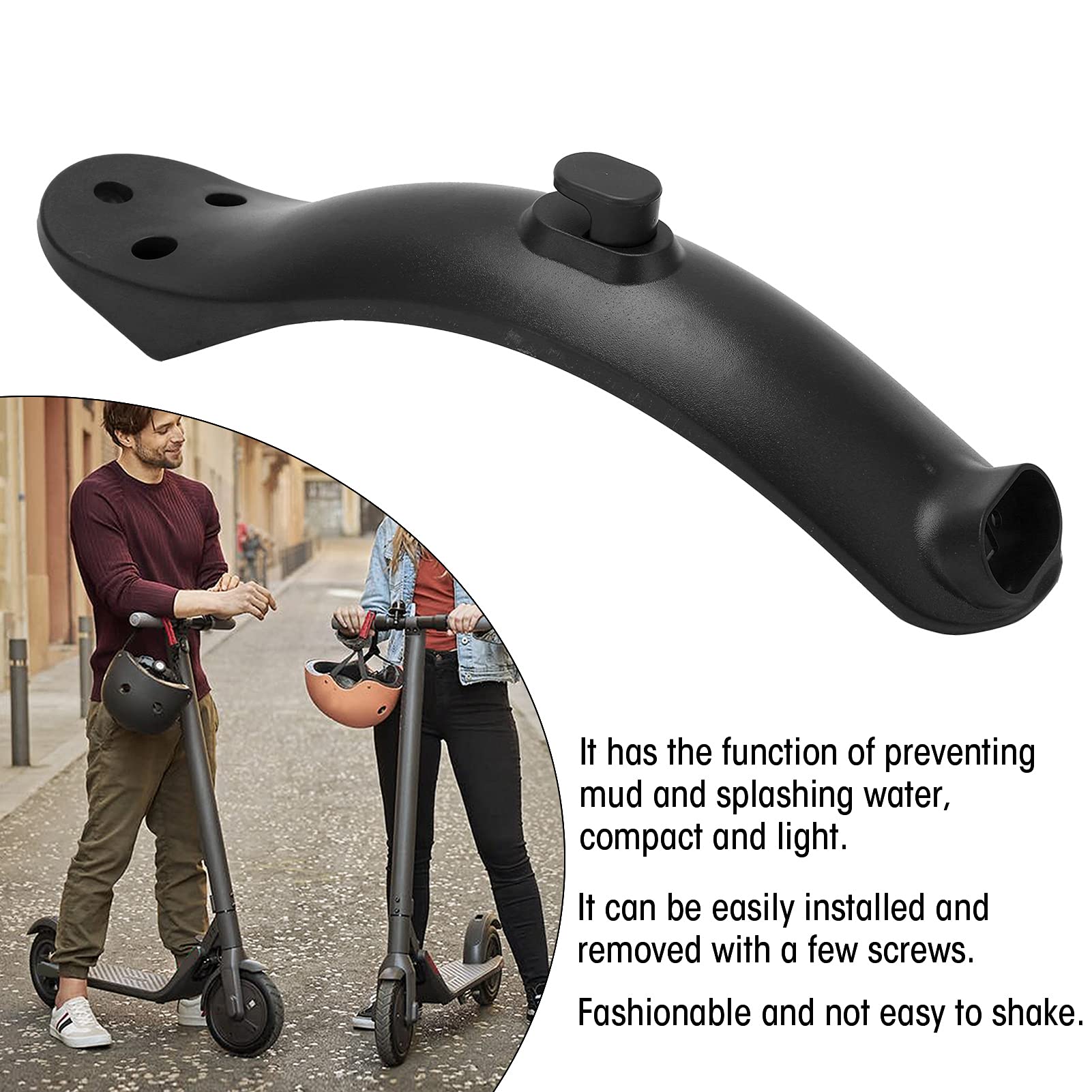 Pato Merlin Scooter elétrico traseiro paralama pato boca design com gancho para ...