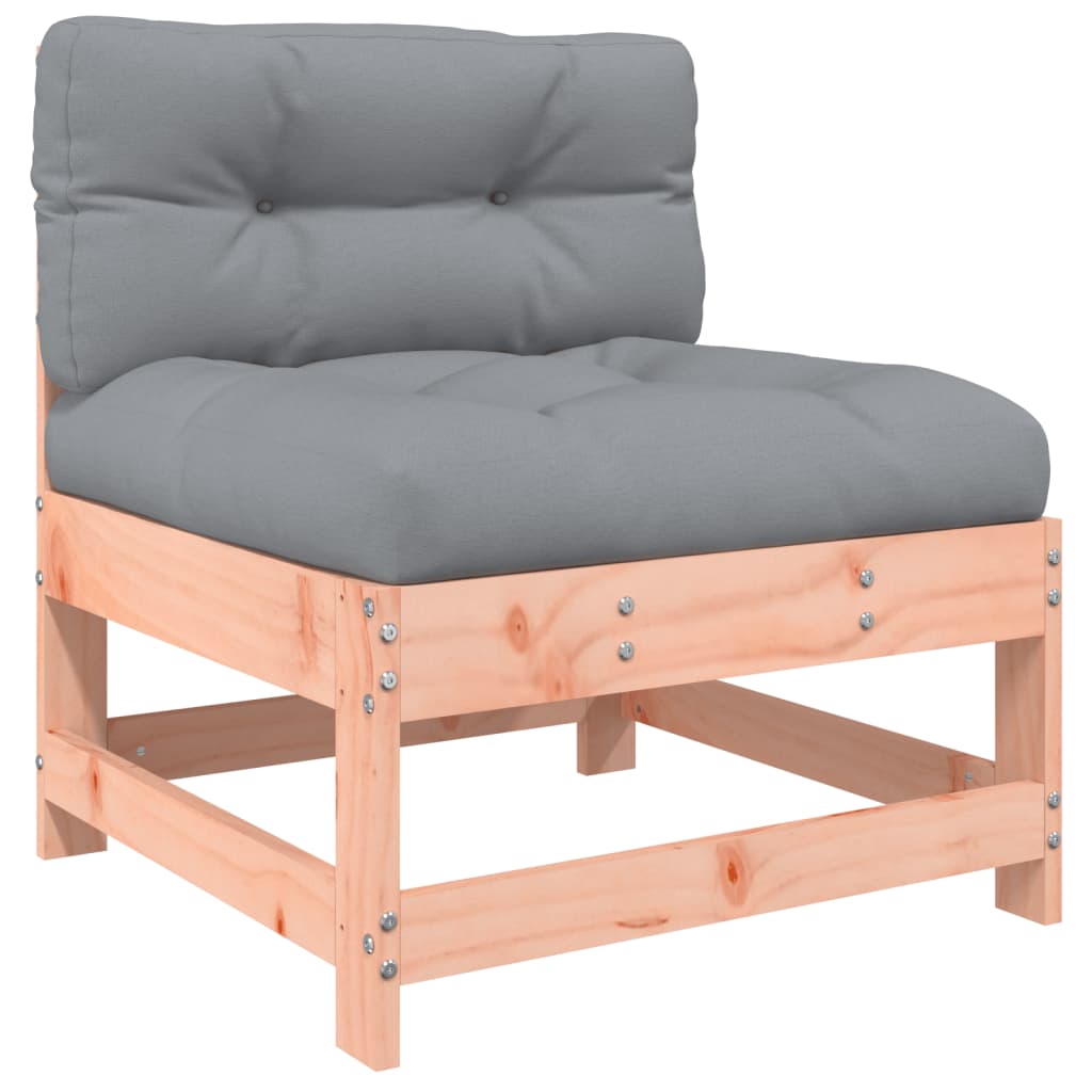 Salon bas de jardin en Bois Marron 7 personnes - 4