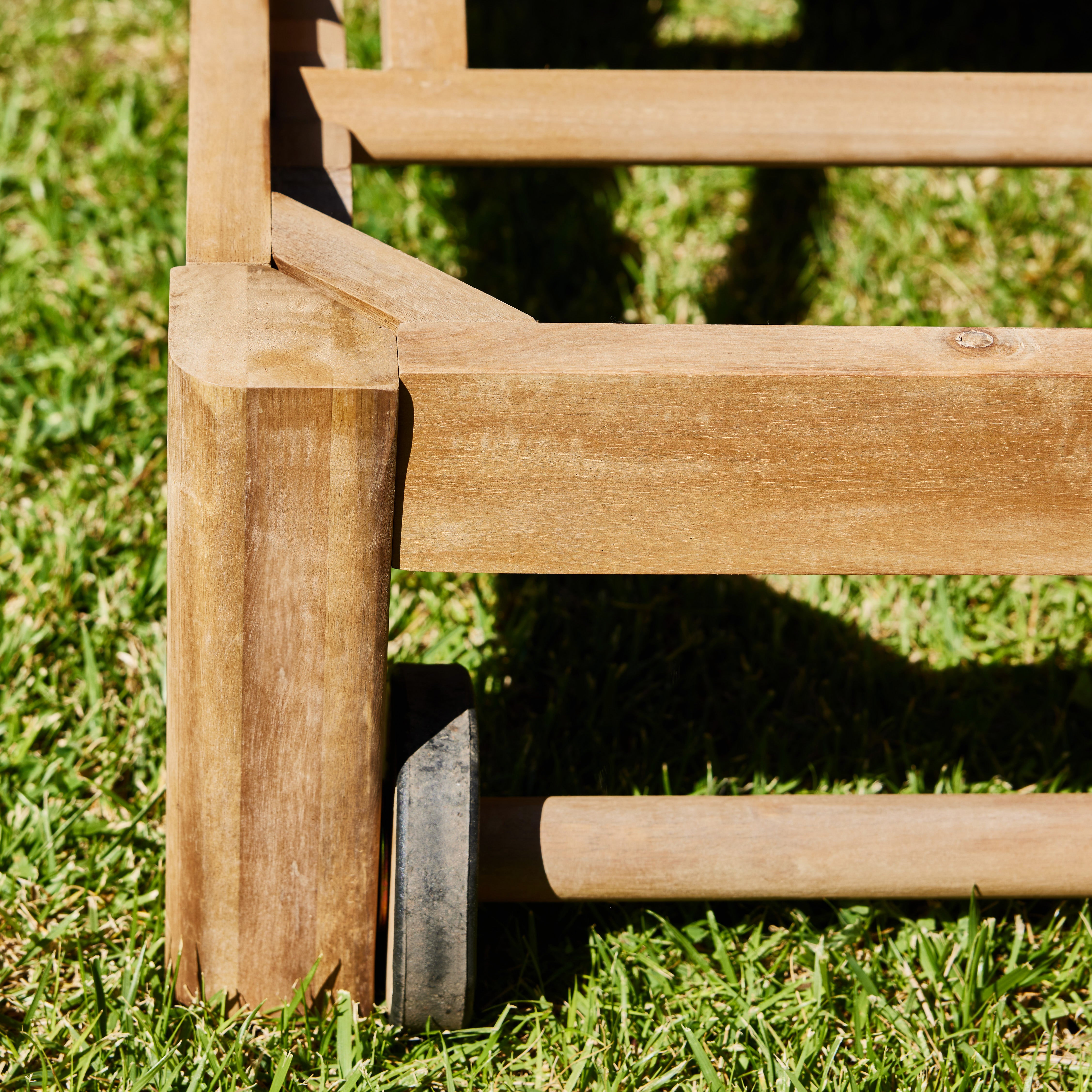 Pack de 2 chaises longues avec coussin et roulettes - Siena - 5