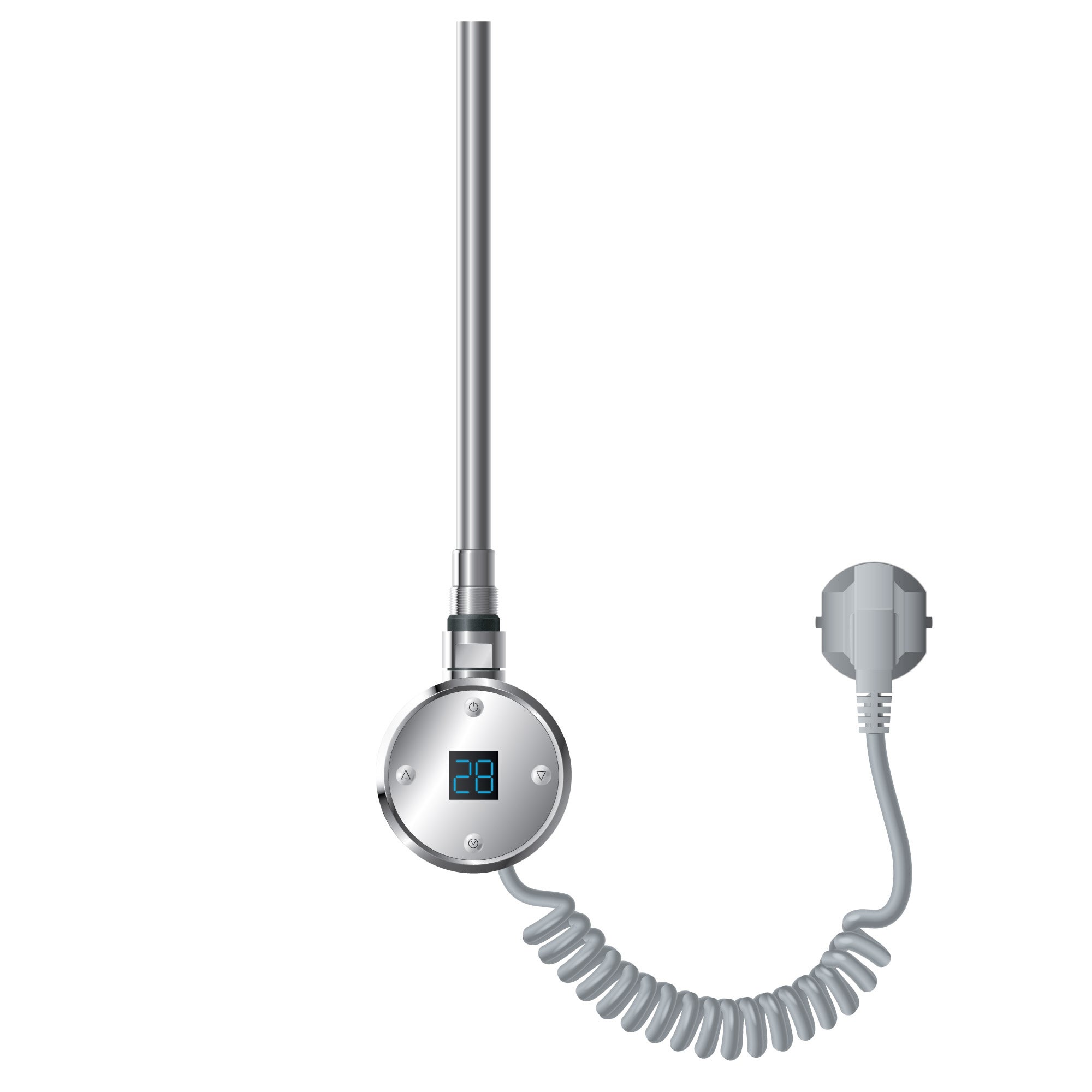 Radiatore Da Bagno Elettrico Con Asta Riscaldante 300W 600x800 Mm Bianco Diritto Con Attacco Laterale 89729868 - Foto 7