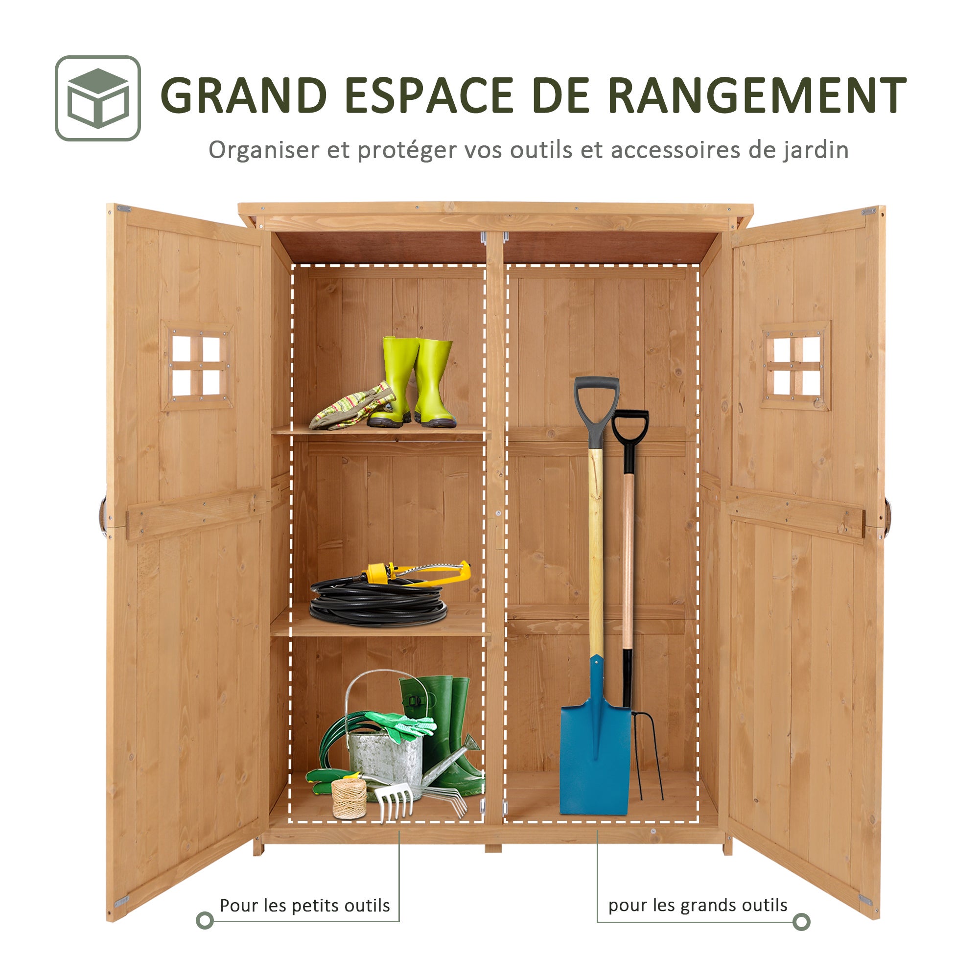 armoire de jardin Sapin Outsunny - 5