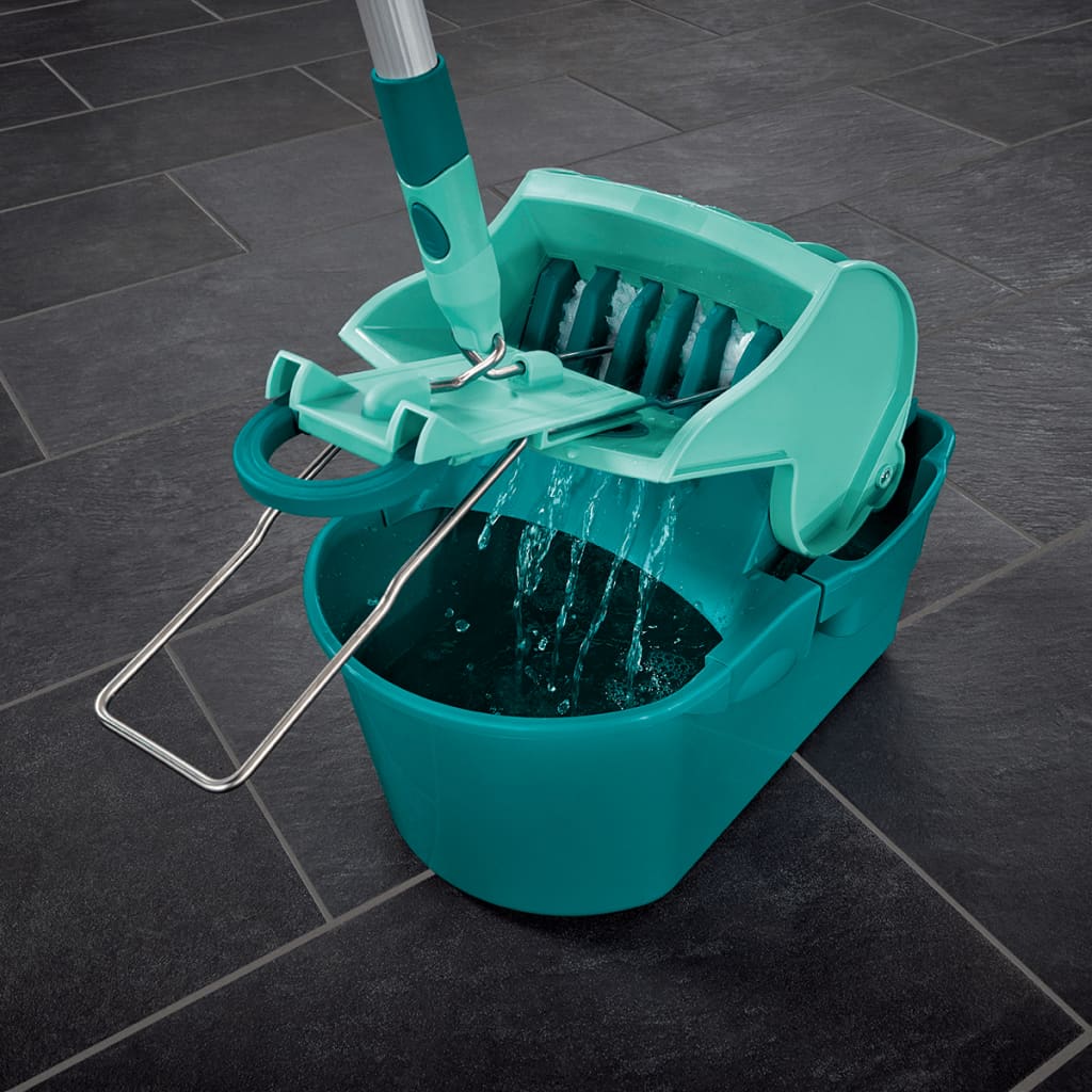 Set balai serpillère avec seau essoreur Profi Compact 55092 Leifheit, lave sol serpillière à plat 42 cm, livré avec housse - 5