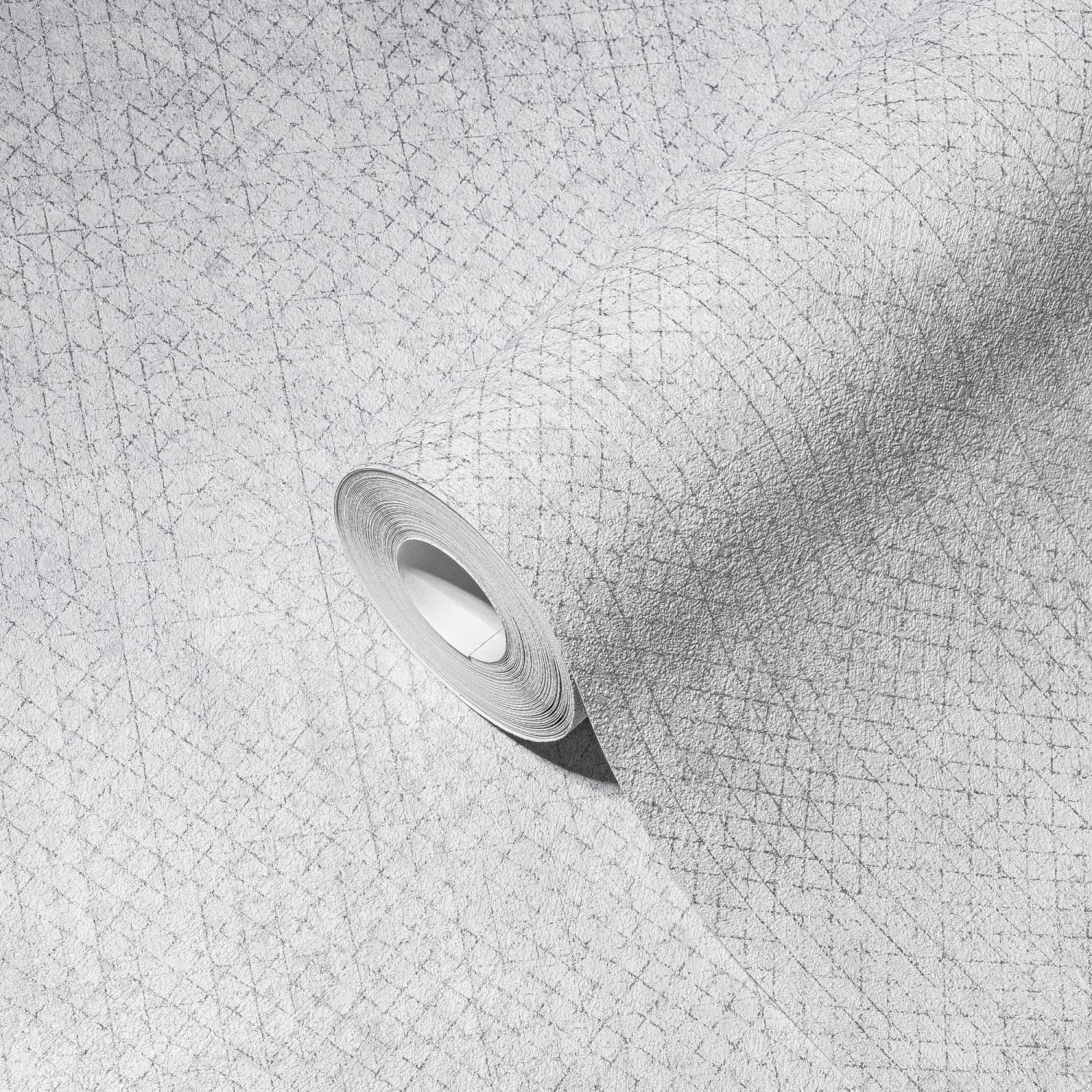 Tapeta zwykły szarym,srebrnymImetalicznym - 53 cm x 10.05 m - A.S. CRÉATION
