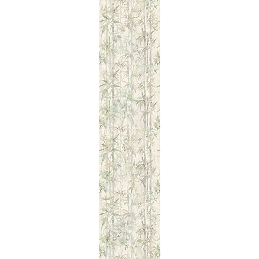 Papel de parede vinílico autoadesivo Bamboo Light. Impermeável. Ideal ...