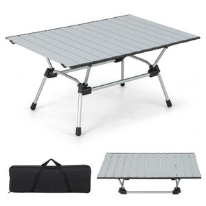 Table pliante en aluminium table de camping table de jardin 6 personnes hauteur réglable sac de transport Table pliante en aluminium table de camping table de jardin 6 personnes hauteur réglable sac de transport
