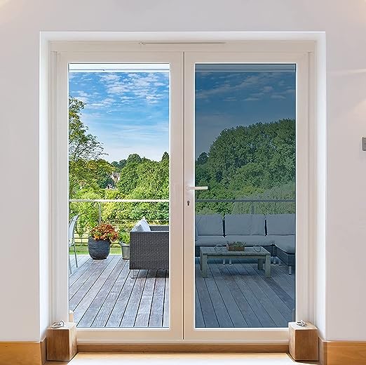 Película adesiva de privacidade para janelas a metro - eletrostática Anti-Regulação Anti-UV Anti-Calor - 60x1m - 3