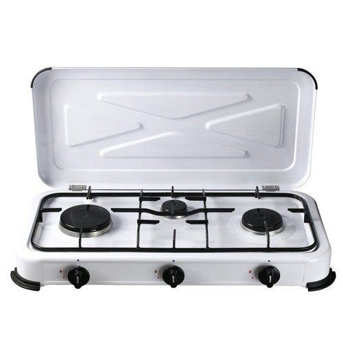 FORNELLO 1 FUOCO GAS BOMBOLA BIANCO 30 X 25 CAMPEGGIO CAMPER CASA FERR