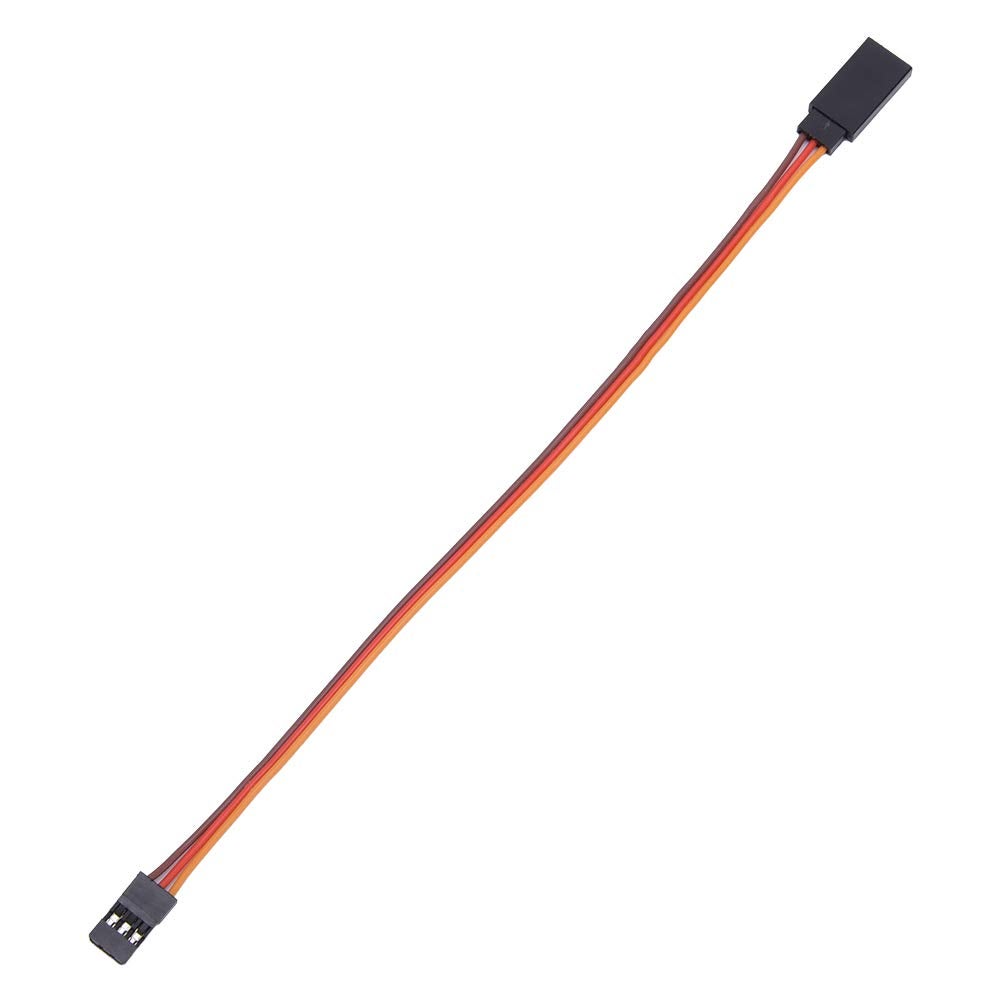 POFET Lot De 10 Câbles Extension Servo 50 Cm - 3 Broches JR Mâle Vers Futaba Femelle - Pour Modélisme Avion, Voiture