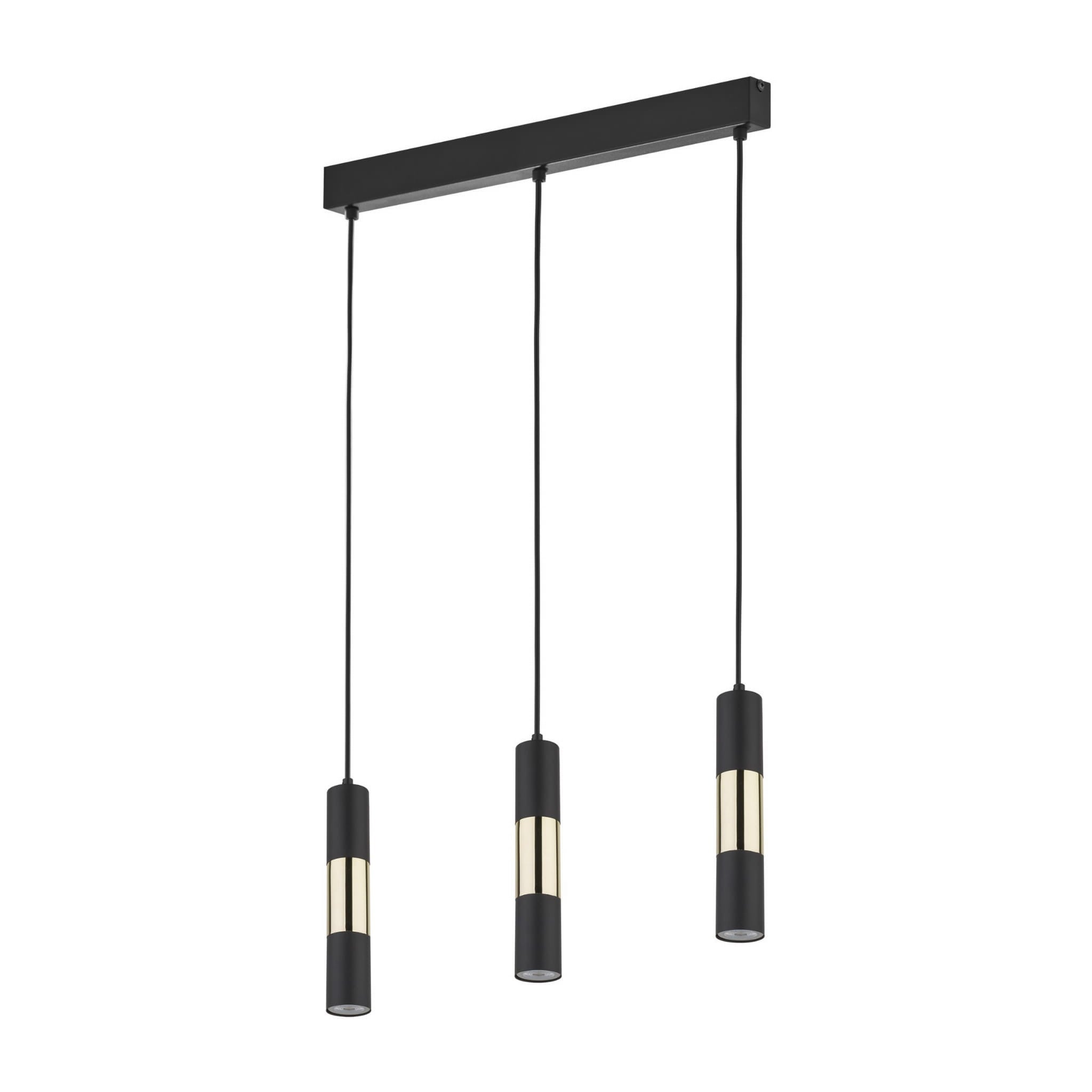 Lampa wisząca Vivien czarna 3xGU10x10W wym: 120 x 5,5 x 50 cm metal TK Lighting