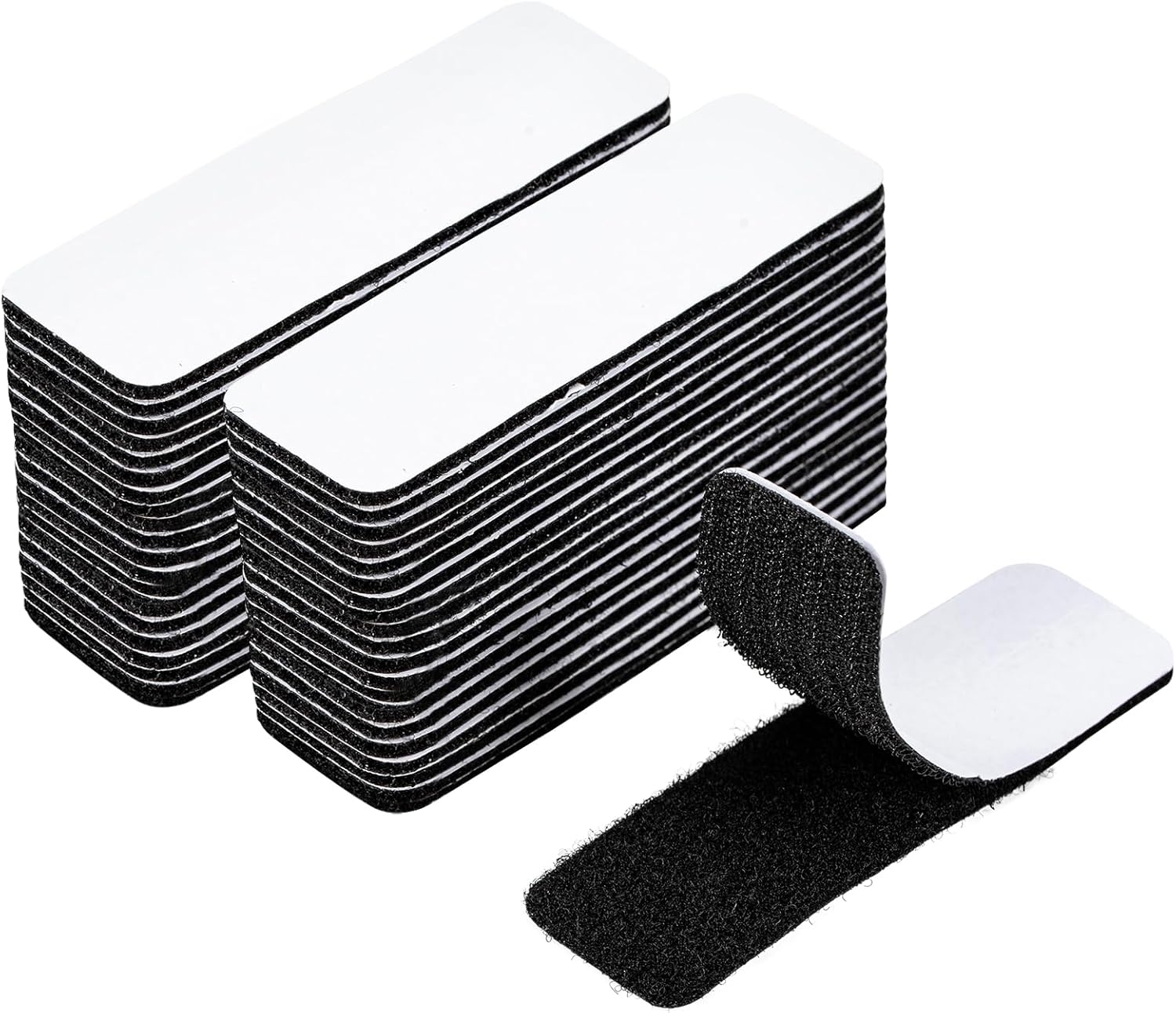 Zestaw 40 wytrzymałych taśm samoprzylepnych 2,5 x 10 cm, dwustronnych, samoprzylepnych, wielokrotnego użytku, do ścian, drzwi i stołów