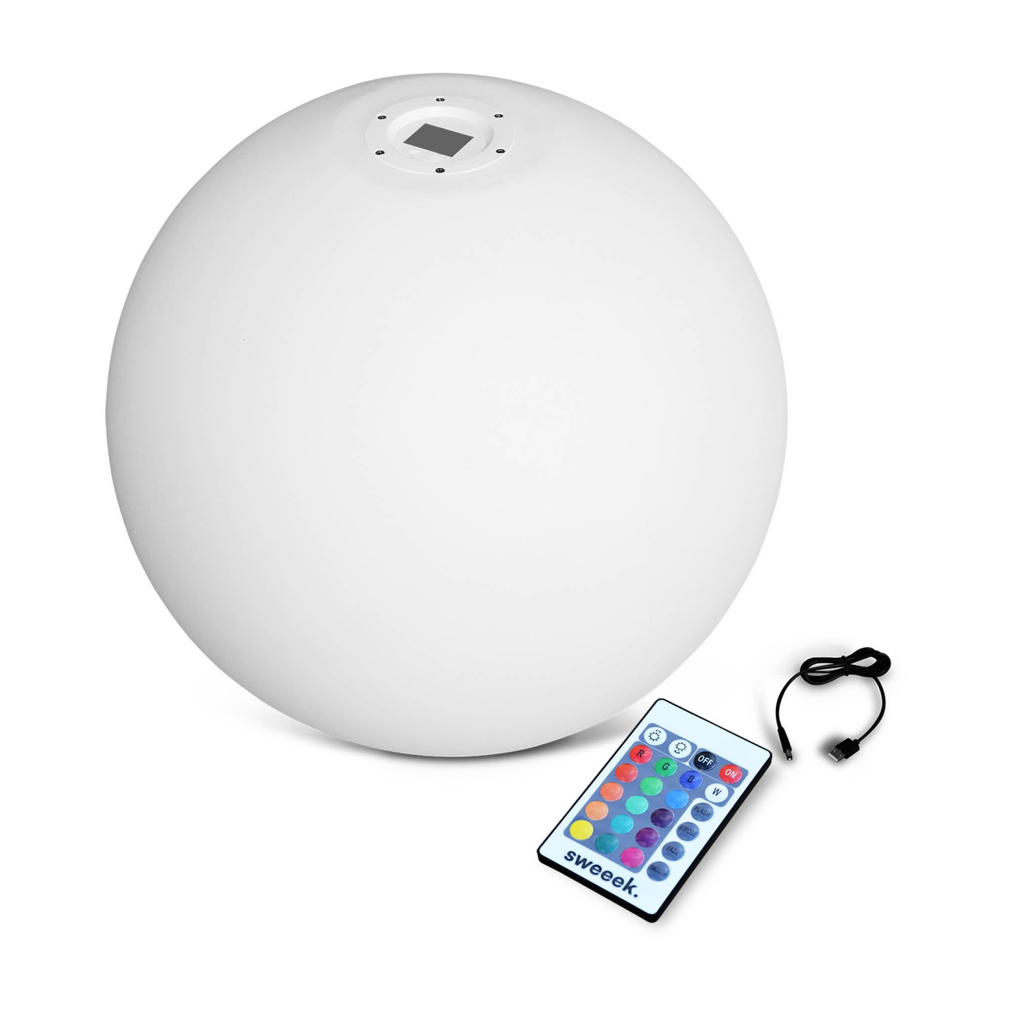 Palla luminosa a LED senza fili, per interni/esterni, 16 colori - 4