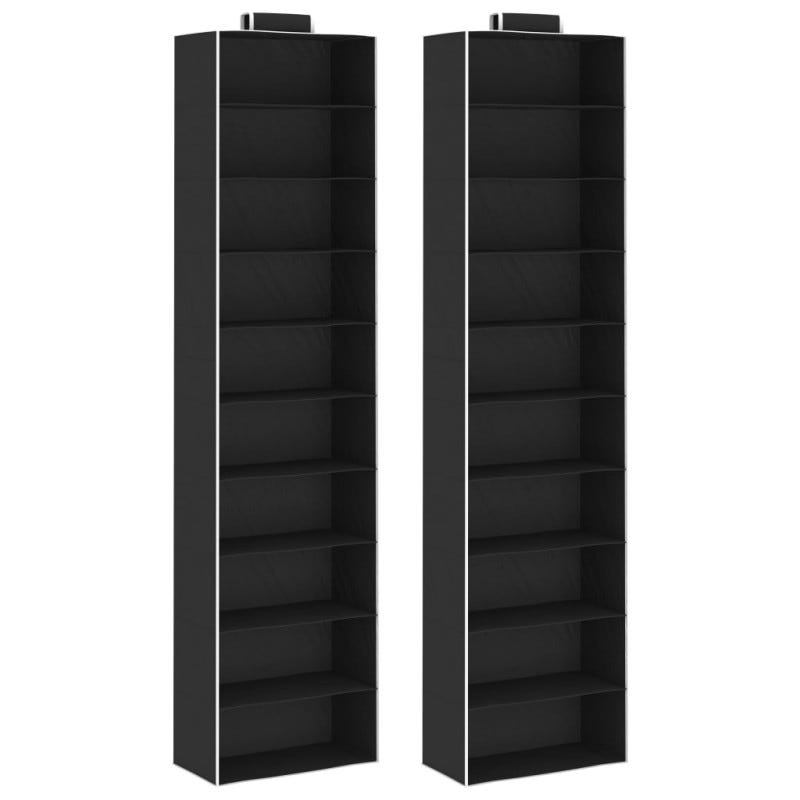 vidaXL Organizer per Armadio da Appendere 2 pz con 10 Ripiani vidaXL Organizer per Armadio da Appendere 2 pz con 10 Ripiani