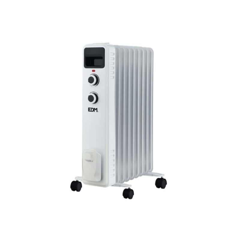 Edm Radiador Aceite 9 Elementos 2000W Blanco , Leroy Merlin