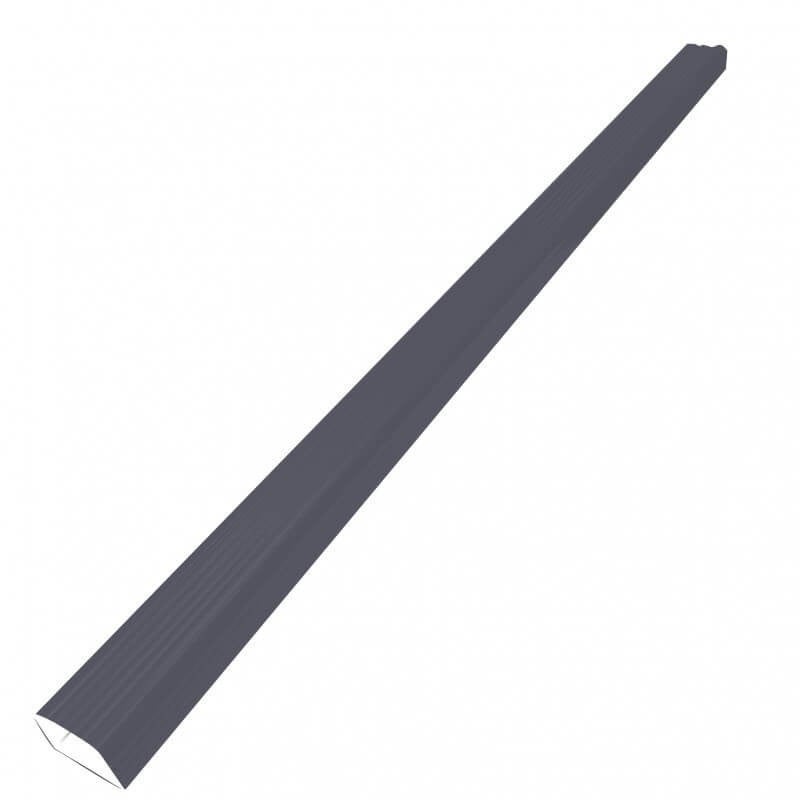 Tuyau de descente rectangulaire anthracite 60 x 80 en aluminium L.3 m ALUHOME - 2