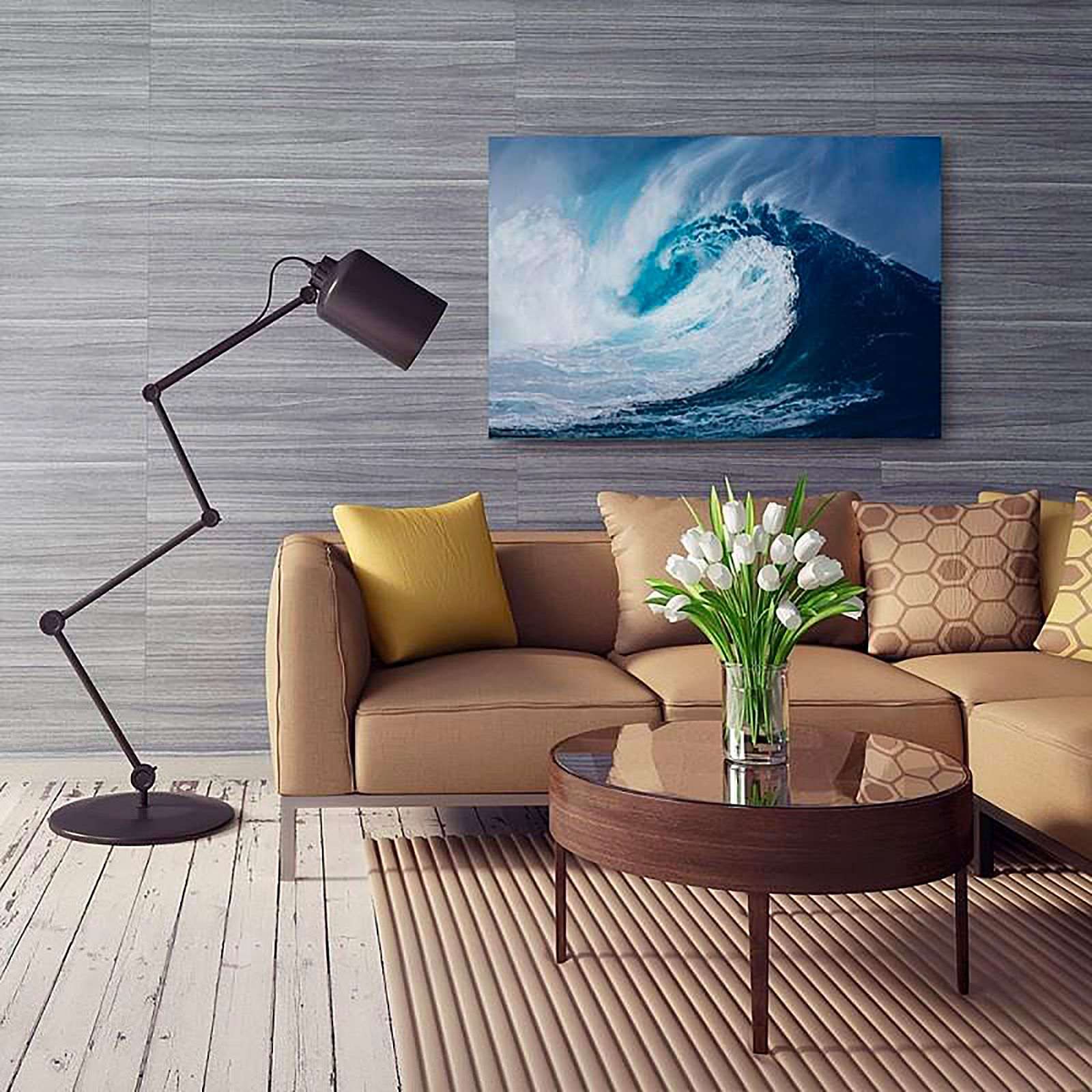 Tableau vague de la mer - 70 x 50 cm - 5