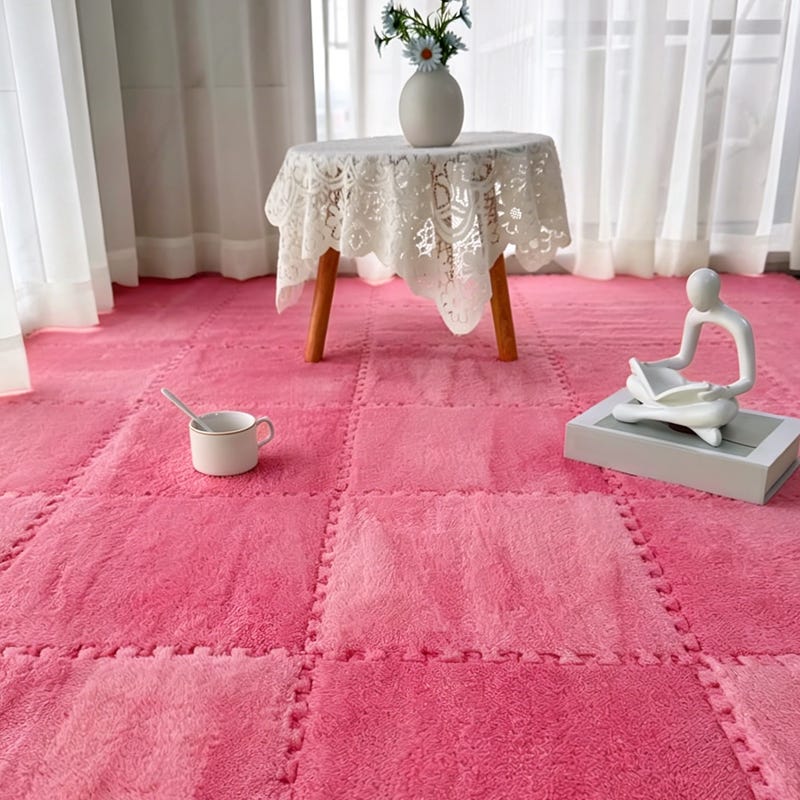 Lot de 16 tapis de sol emboîtables en mousse EVA souple de 30 cm d'épaisseur pour chambre à coucher, salle de jeux, exercice, chambre d'enfant – Tapis Lot de 16 tapis de sol emboîtables en mousse EVA souple de 30 cm d'épaisseur pour chambre à coucher, salle de jeux, exercice, chambre d'enfant – Tapis