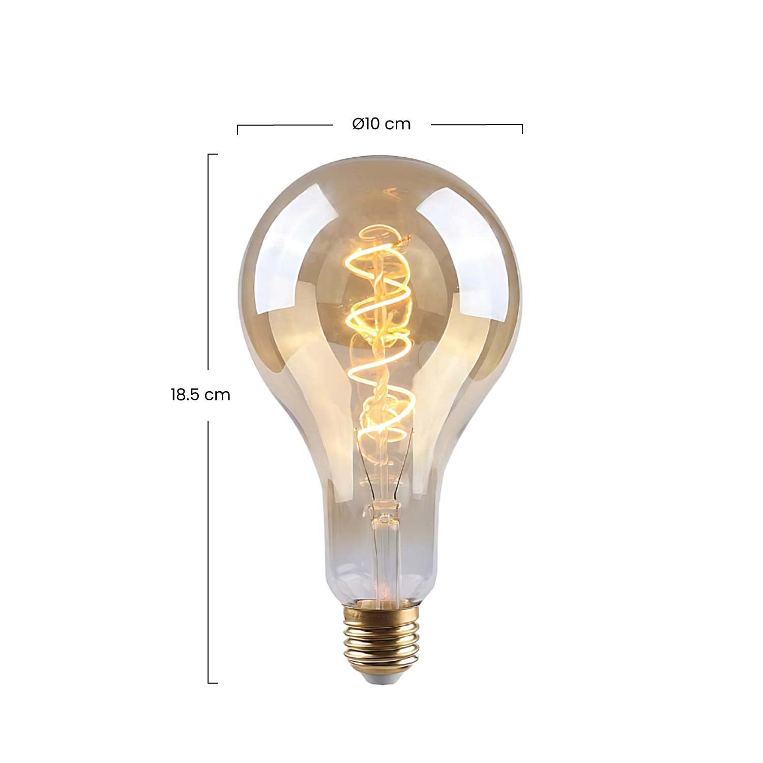 Ampoule LED Drop E27 4W Equi.17W 160lm Dimmable 2100K Or 15000H 7hSevenOn Vintage - 3