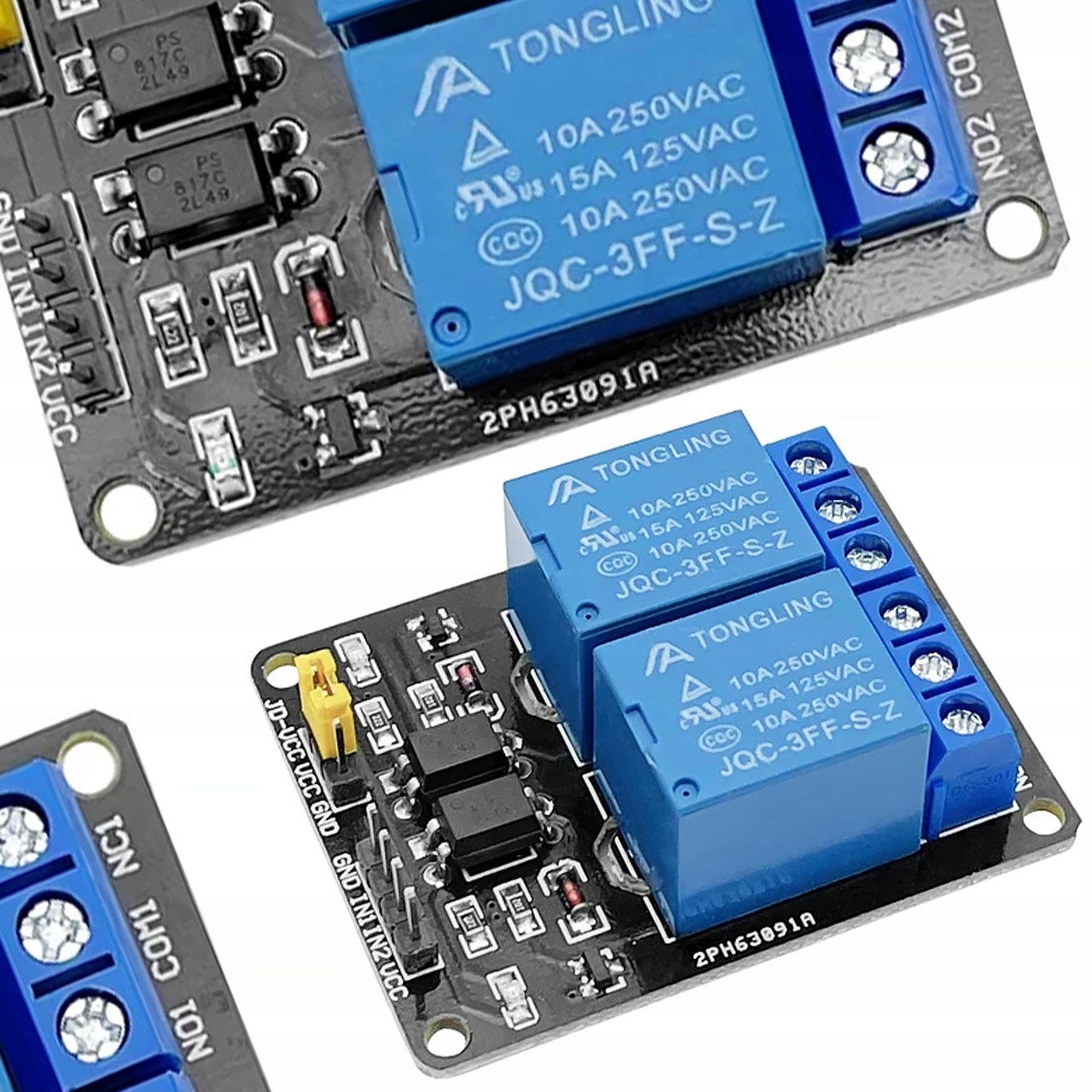 Module Relais 2 Canaux 5V – Isolation Optique | SPDT 10A | Compatible ...