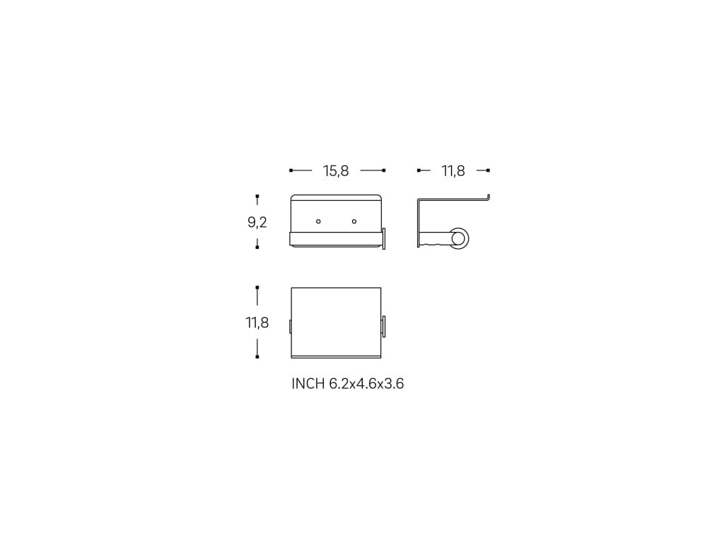 COSMIC Architect SP Porte-rouleau de Papier Hygiénique avec Couvercle pour la Salle de Bain de Design Circulaire. Support de Papier pour WC en Métal. - 6