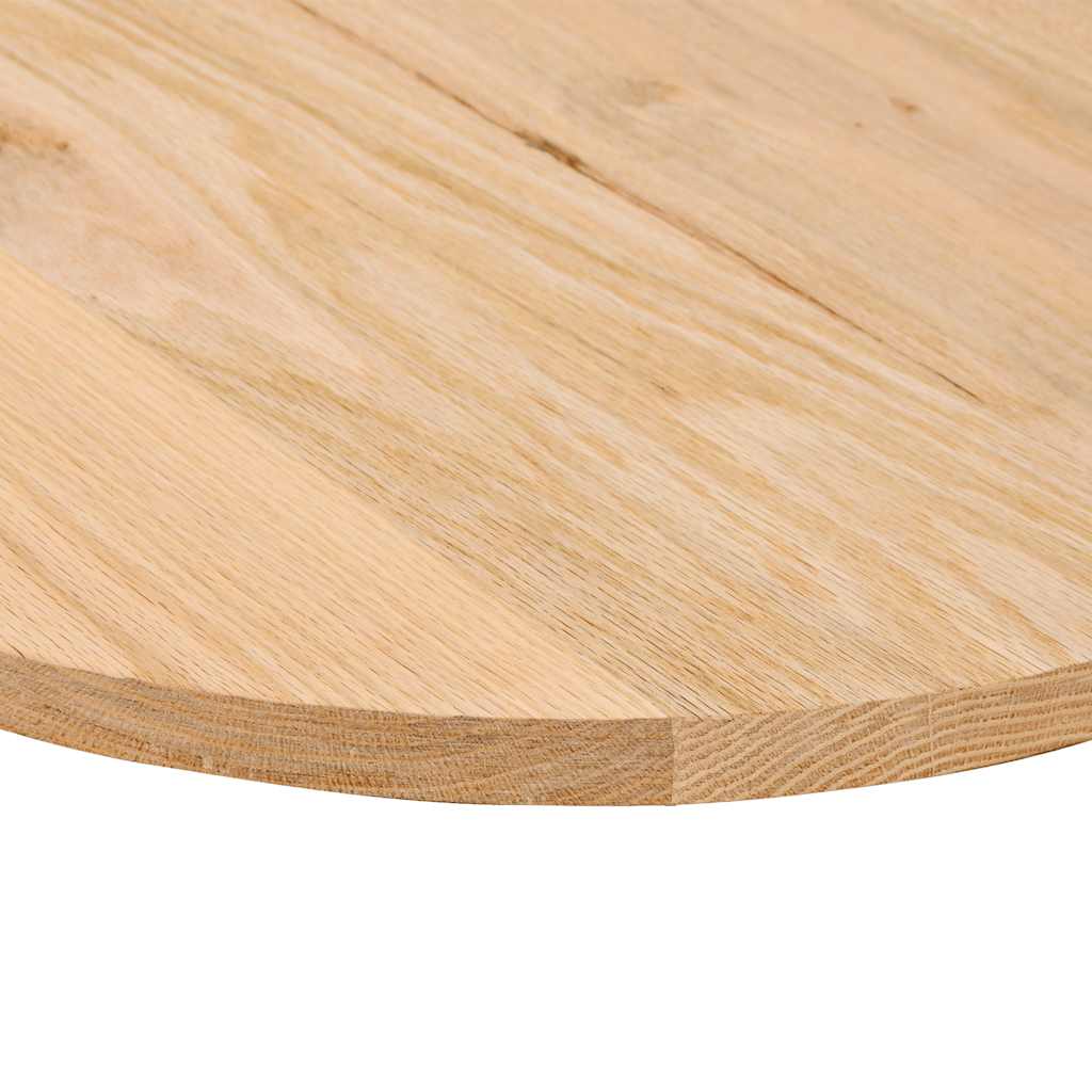 Tampo de mesa | Tampo de secretária 80x40x2 cm madeira de carvalho maciça oval CFW67152 - 8