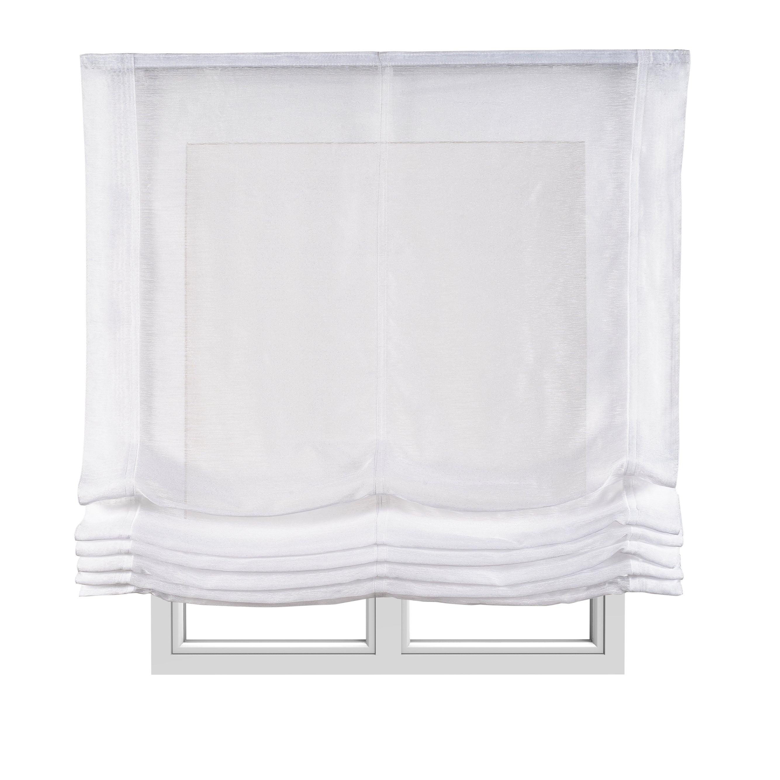 Estores plegables estor paqueto liso sin varillas básico transparente para ventanas blanco 120x175 cm