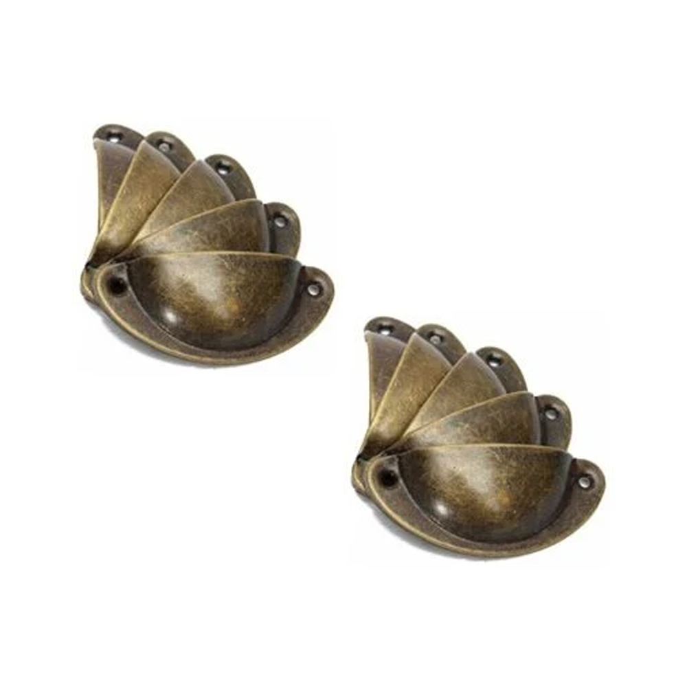 Uchwyt do mebli kuchennych i łazienkowych 8,2 cm x 3,5 cm 10 szt. brązowy